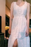 It's a very sweet looking dress, flowy and the details on the lace skirt are beautiful! It just was a little too heavy for my summer wedding. - Georgia K.