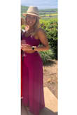 My favorite outfit I have ever ordered on Lulus! I wore it to a winery in Napa, California and got numerous compliments. Many people came up to me and asked where I got it from.
True to size on top and waist however I had to get the pants shortened about 2 inches (and still wore 2 inch heels with it). Comfortable to wear all day and easy to zip out of pants. - Kimberly S.