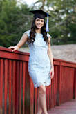I absolutely ADORE this dress!!!! I bought it for my graduation and took my graduation pictures in it. It fits perfectly and it is so classy. I got so many compliments on it. I highly recommend this to anyone! - IRENE L.