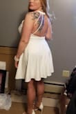 Perfect for my shower!! Hard for me with a big bust but I wore a lower back bra/shapewear. - Ashley B.