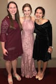 I wore this to my college formal. The dress was beautiful!! I got a small because my hips and boobs are bigger but my waist is pretty small. I did have to get it taken in a bit and hemmed because it was long but if I would have gotten an XS I don't think it would have fit my curves as well. The material is gorgeous and feels nice, not itchy. I'm glad I purchased the dress and will probably look at lulus again for the best formal. - Holli H.