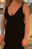 The dress fit perfect! I was originally going to order an XL, but after reading reviews, I ordered a L. So glad I did! The length was just to the ground - could have been an inch longer for my taste, but covered my feet. The only small dislike was the side seaming - it was somewhat bulky and stuck out a little at my hips - not taking off a star, though. I got tons of compliments on this dress! I'll definitely buy from Lulus again! - Crissy M.