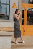 Can't get over this dress! It's super fun yet still an everyday dress. I've worn it just to go to a coffee shop and work with coworkers. I love the way it pulls together in some spots to give a nice shape. - Cheyenne T.
