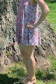 So when the dress came in I tried it on and loved it. I hand washed it and let it air dry. It shrank by several inches!!! This is the only nagative comment I have about it. So if you do order it keep in mind that it may shrink and almost be too short on you as you can see from the 2 pictures I've posted! - Ali S.