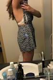This is super flattering! Will look really cute for a summer fest. The straps are adjustable to your body. - Hailey S.