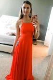 This dress is so so so awesome. I am getting ready to wear this for a wedding. Sexy, classy, fun. I am seriously considering getting it in a few other colors. It fits true to size, however you'll definitely need to get it hemmed if you're on the shorter side because it comes pretty long. Another win for Lulus! - Kat L.