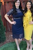 This dress fit perfectly on me! I loved how soft it felt on the inside too. The length was perfect and the inside slips sat nicely. The bracelet got caught on the lace a couple times, but to be expected with an all lace dress. - Sarah H.