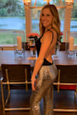 I wore this bodysuit with heels and a pair of disco pants! I never have received so many compliments on an outfit before.

I will wear again with shorts to be more casual this summer - Jennifer H.