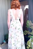 I bought this to wear to my "midsummer night's dream" themed bachelorette party. It is so dreamy and, not surprisingly, the quality from Lulus is amazing. I purchased the small and felt it was probably true to size, although I have a really flat chest and will have to wear some stickies to help "fill out" the bust. The ties at the shoulder are so cute and do help make the bust fit a little better. It's definitely fitted at the waist and hips as other reviewers said, but it gives a polished but flowy look. Perfect length with heels! So gorgeous. I can't recommend it enough! - Julia S.