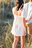 This dress is super cute. Good material, comfortable, and fits really well. - Hannah M.