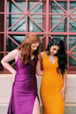 I was initially worried about the brightness of the orange, but it really made me pop at Prom especially for such a reasonable price! The straps were a little long, but I had my mom stitch them shorter and it ended up fitting like a glove! The dress is lined and so it is extra comfortable to dance in. I would definitely recommend it! - Meera N.