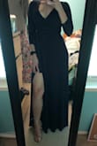 I fell in love with this dress as soon as I tried it on. The length is a bit long, so I did end up having to get it hemmed. I 10000% recommend if you want a dress you can wear anywhere. - Jalissa L.