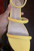 I have long narrow feet. These are so cute on. I was worried they would be super loose on me, but they are not. They have some room but not too much. I thought they were more of a mustard color, but they are not. They are more yellow, but they are cute. - Sophonie S.