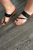 These are super cute and required no breaking in. Perfect to slip on in Spring and Summer. I normally wear a 10.5 in women's shoes, but only 10 was available (so you can see my heel overhang a bit in the photos). They were exactly as pictured and expected. - Christie W.