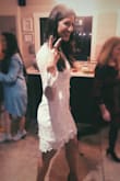 I got this dress for my bridal shower and I was so pleased with how it fit. I felt so beautiful and everyone complimented it all night long. It's super comfortable and super slimming! - Vanessa S.