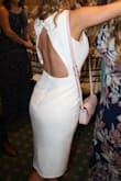 Again, this is THE PERFECT BRIDAL SHOWER DRESS. It is classy yet sexy. A must for any bride-to-be. Did you see the bow on the back? Plus, it's super comfy and you'll definitely wear again perhaps at a work event with a jacket or sweater. - Kelly M.