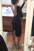 I love that this dress is a perfect mix of modesty and sexy. The only thing is the zipper on the side bunches and looks lump on one side when you bend are move whatsoever, BUT it's still so cute that you can overlook it. - Courtney R.
