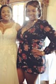 Love this dress. I actually borrowed it from a friend and loved it so much I bought my own. I was very comfortable and moved easily at my friend's wedding. Bent down just fine to fluff the brides train periodically also. - Felicia A.