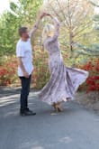 I absolutely fell in love with this dress and photographed it for my wedding anniversary photos with my husband at a tulip festival! I will say if you're not tall like 5'9 and above plan to wear some high hells. Dress is very long but I'm very tall so I LOVED IT!! Probably my favorite clothing item I own now. 100 bucks is nothing compared to this dress! - Brittany O.