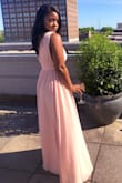 Perfect fit & a beautiful dress. Perfect. - Amber B.