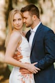 I'm obsessed with this dress! It is super cute & comfy. I got it with the intention of wearing it to one of my bridal showers, but it showed up with perfect timing that I actually decided to wear it for my engagement pictures as well & they turned out incredible!
It's a little long if I were to wear it with flats, but I wore it with heels and it was perfect. I am planning on getting cups sewn in so I don't have to wear sticky boobs with it. - Jessica M.