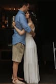 This was the perfect dress for my engagement pictures! It was plain but the top was very nicely decorated as you can see in the closeup picture I posted. It's not see through either. Great purchase!! - Kathryn D.