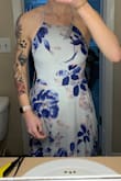 I will be wearing this to my sister's wedding as her maid of honor. It fits beautifully! If you are shorter than me, or not wearing heels, you will definitely have to get it hemmed! - Abigail S.