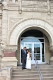 I wore this dress almost 3 years ago for my simple courthouse wedding. It was a little tight on me but I managed! I also needed it hemmed since it was too long on me since I'm too short. Anyway I got it on clearance sale which was a great deal for this kinda dress. - Odette P.