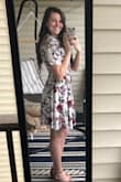 Love this Lulus dress for spring. It hits at the waist nicely and is figure flattering. Planning to wear it for engagement pictures soon! Wasn't crazy about the collar so I just cut it off and it still looks great! - Christina H.
