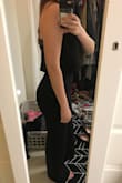 I ordered this for a semi-formal gala for school, and it was perfect for the occasion. I was worried because based on the size chart, I should've gone with a medium, but I got a small and it fits snugly but perfectly because it's so stretchy!! it's so comfortable, and I love how it makes my butt look since I don't have a big chest. Also, I normally struggle to find stuff that's long enough for me in the legs since I am on the tall side, but this jumpsuit was the perfect length to wear with heels. Definitely recommend!!! - Emily K.