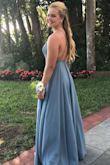 Beautiful dress. Fit really well. The bottom was hemmed so there would be no tripping over the dress. - Melinda B.