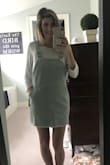 I was worried about this being too short (I'm 32 and tall-ish) but I extended the straps all the way and it is a good length, short but not too short! It's a gorgeous color with a summer tan and looks cool with a tank or tee underneath. It's very versatile. I absolutely love it! Great quality. - Kelley C.
