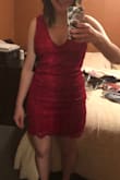 I was worried this dress wouldn't show off my curves but it totally does! I also was worried the top wouldn't fit me because my chest is smaller. The top looks great though!! Photo doesn't do it justice!! I was just so excited to try it on :) - Samantha K.