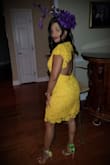 I LOVED the look, style, and fit of this dress!!! I wore it to a Derby event recently and got so many compliments! I ordered a Medium because I have alot going on below the waist!! I had to get the rest altered because it was big every where else. However, I would not change the size, because being my height, with my measurements, usually means lots of alterations! - Pam T.