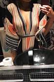 Wore this to a rehearsal dinner. Looked AMAZING on. My bust is small, but it made it look all the sexier. Buy this! - Jennifer L.