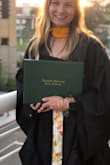 Wore this dress for graduation and it was perfect!! Super comfortable and flattering. It was a tad big though and it was hard to wear a bra with. Other than that, love this dress! - Taylor T.