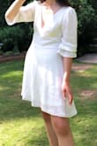 I bought this dress for my graduation photos and ceremony! I was a bit worried that it would not fit correctly, but I had nothing to worry about! Although the slash of the waist couldn't be tightened any more than a certain extent, the dress looked amazing! I received so many compliments, and the dress was so comfortable! I would definitely recommend buying this dress! - Heesoo J.