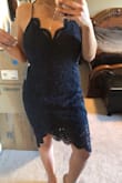 Love this dress. I have a body type that I carry weight around my tum, beasts, back, etc. So I was a little worried that this silhouette wouldn't flatter me but it was perfect. The chest is thick enough that a bra is not necessary but if you want some extra lift you can get a sticky strapless bra. Definitely recommend it! If it flatters my body type I guarantee it'll flatter yours! - Amanda T.