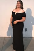 Loved this dress! I'm so happy I went with this one. I had to hem the bottom (with stitch witchery) since my size required an XL. It stayed up really well all night even with dancing which made me feel very comfortable. - Azia S.