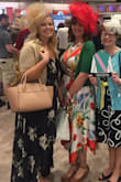 I loved this dress. It was a little long on me because I'm short. I got so many compliments on this dress. It's light weight. I did think the colors were bright but are actually muted but still looks pretty. - Jennifer S.