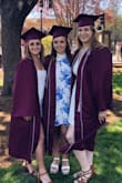 Beautiful! I wore it to graduation, it was flowly and airy. I liked that it was a little different than the basic all white. - Kristina H.