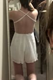 I washed it according to the instructions, but it got so short, and it was pretty short in the first place!! Very fun romper though. Great for bachelorette and bridal shower! Just beware when washing. (Sorry for awkward kneeling photo.) - Erin H.