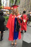 I wore these for my graduation and absolutely loved them! I did a lot of walking around that day to pick up my family and then go to the venue and they were SO comfy. I love where the ankle strap hits! They're fairly tall so I was surprised that the process of breaking them in wasn't worse. I can't wait to wear them again! - Cassie C.