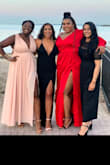 Wore this dress to my school's formal and I loved it! The length was perfect even for my tall self. The waist clenched nicely and the rest of the dress flowed beautifully. The slit was perfect (and probably my favorite part- pop a little leg!)

The only thing is the straps for me could've been tighter to support my chest a bit more but nothing a little... or a lot of tape couldn't fix. I was overall very happy with this purchase - Takiyah M.