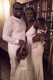 My sister requested we all wear white for her wedding. I hunted down this dress and waited anxiously for it to be available. I ordered both small and medium. Since I've had my second daughter I haven't been able to shake off the weight, but a small ended up doing what I needed it to! Extremely flattering and even with being white, the fabric hugs and almost shapes with how strong and weighted it is. Love it! I plan to order more in other colors! - Esther C.