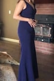 I'm petite & short. I also have a short torso, so when ordering this dress I knew it would need hemmed and altered. Expect that it you're short!! Beautiful dress but I think it's missing something such as a slit. - Amy F.