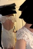 This dress has potential to be cute, but not on me, so I will be returning it for the following reasons; runs large on me (longer than pictured and also slightly loose), because it is slightly loose and slightly long, it reminds me of grandma's curtains, instead of the "romantic" lace shown on the model.

So, if it fit correctly, it would probably be a cute dress, but for me, it's a no. - Katie E.