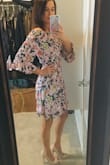 I love this dress. The fabric is so soft and comfortable. I donât see an issue with it staying off of the shoulders which is a plus. It also fits great around the waist while allowing plenty of chest room and length, but not too long for us shorter people ;) it is a perfect dress for everyday or a date night. - Cara R.