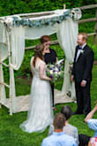 This dress was so amazing for my wedding. I got so many compliments on how expensive it looked and how well it fit. I have a smaller rib cage and it fit that perfectly. It was a few inches too long for me (I have short legs), but I wore 4inch heels and it was the perfect length. I was hesitant to buy a wedding dress that was this cheap, but ended up being surprisingly pleased. I have no hesitation to suggest this dress to any other bride!! - Gabriella M.
