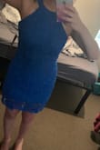 I really loved this dress. I'm a little on the taller side at 5'7", so I was worried about length but that wasn't an issue at all. Based on my measurements the Lulus fit experts recommended me a size large. I know myself very well and knew that would be way too big, but I was already going between a small and a medium so I decided to go with the M. It is a little large around my chest and arm area, but fits good everywhere else. I don't know if I would sized down, it might be too small, though I'm not sure. Overall this is a very cute dress. - Ciara P.